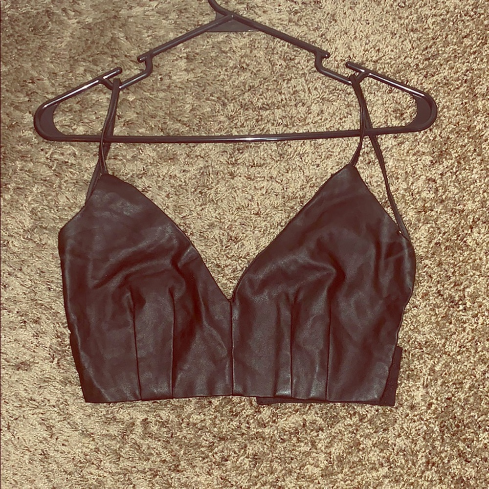 Black bralette/crop top